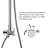 Fennocasa Polaris Rain Shower System, 8” Rainfall Shower Head, 1.8 GPM-99123523