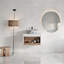 Ensemble de meuble-lavabo flottant moderne avec lavabo vasque en céramique et tablette ouverte 24 po Reagan-130971132