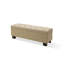 Banc de rangement en tissu