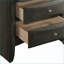 Table de chevet 2 tiroirs Grey Oak