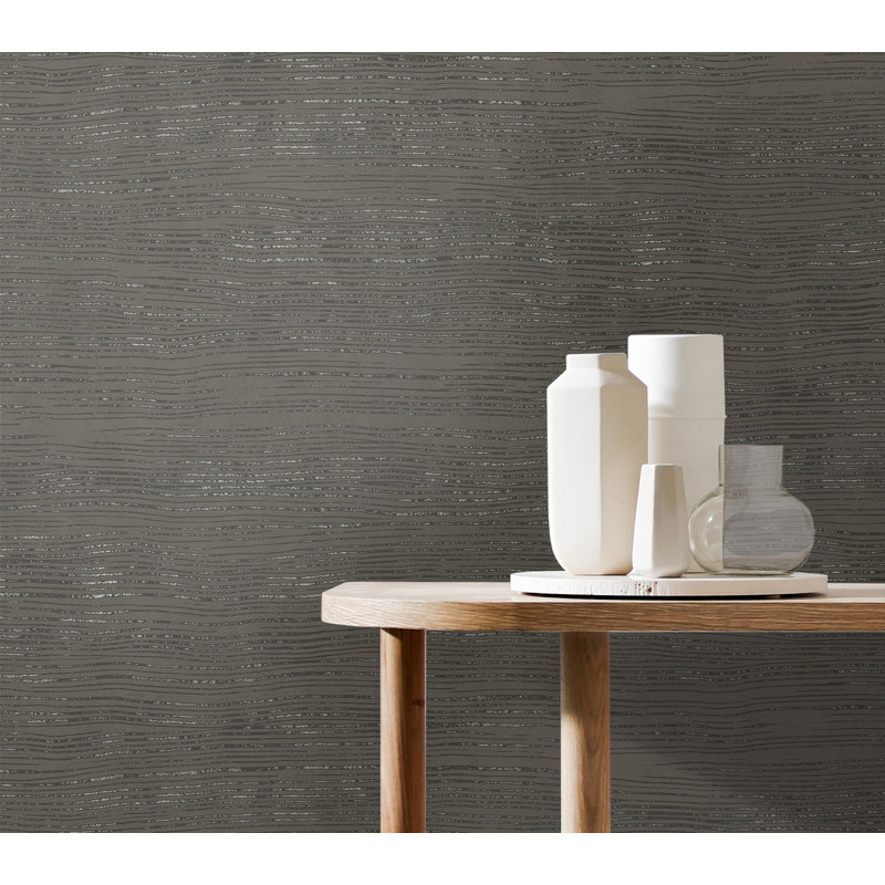 Rouleau de papier peint L 33 pi x l 20,9 po Balmore, gris