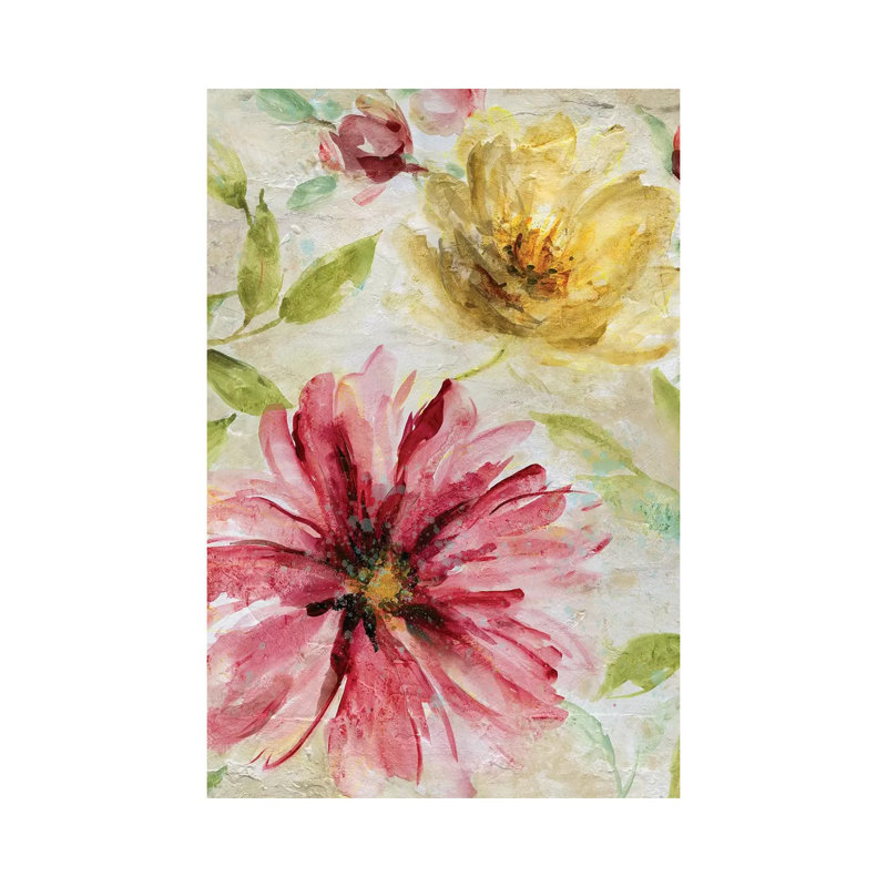 Morning Petals I by Carol Robinson - Painting on Canvas, Wrapped Canvas, 152.5 cm H x 101.5 cm W x 3.175 cm D