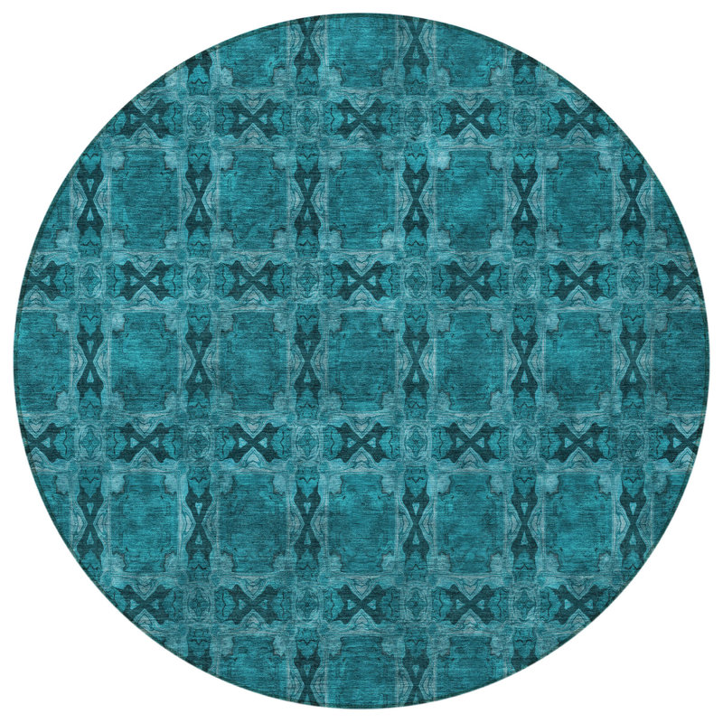 Tapis d'intérieur rond 8 pi