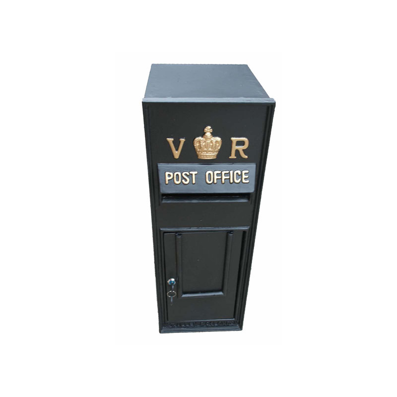 Carrickfergus Aluminum Wall Mounted Post Box, Black