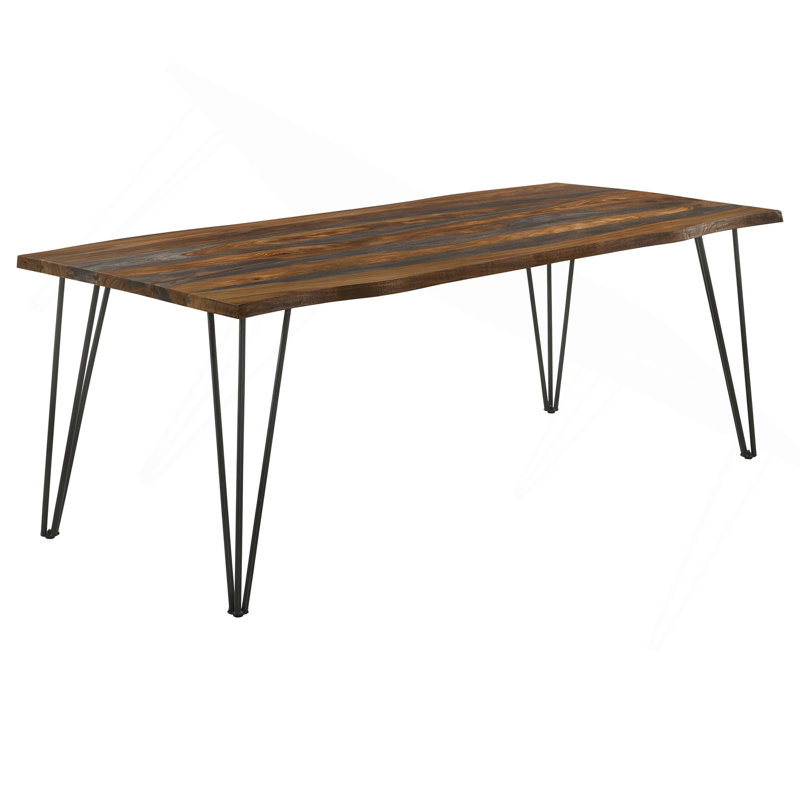 Neve Grey Sheesham Live Edge Dining Table