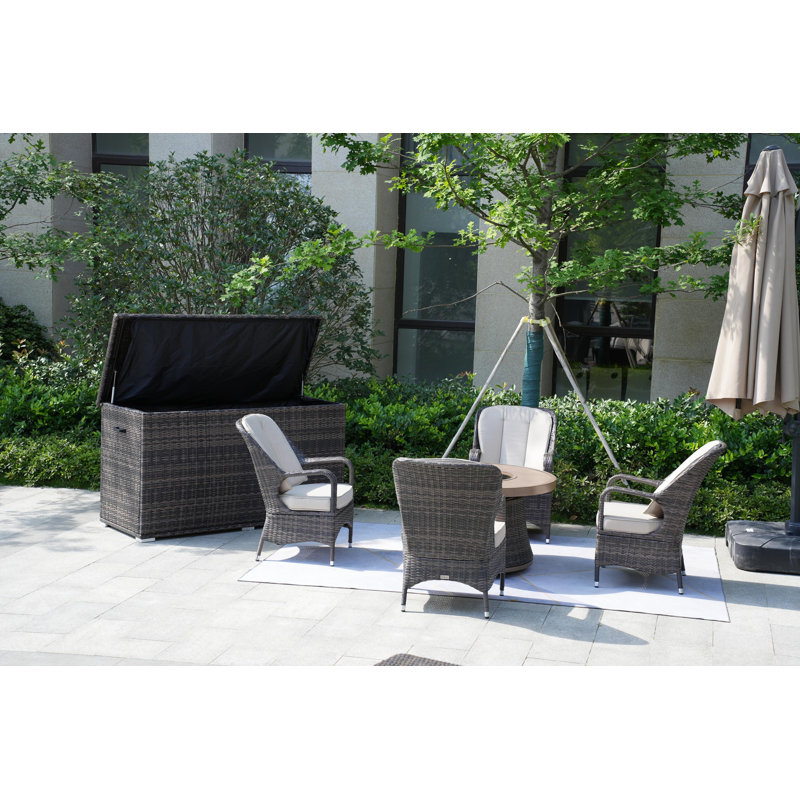 Areefa 4 - Person Patio Conversation Set with Cushions
