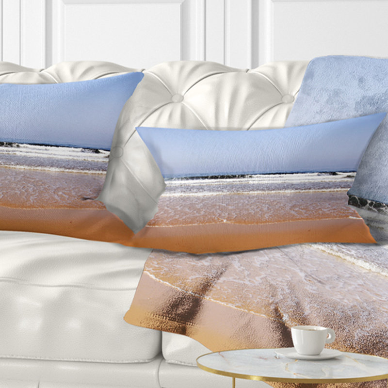 Coussin lombaire en ashdod de mer magnifique mer et beach, Rectangle 12" x 20"