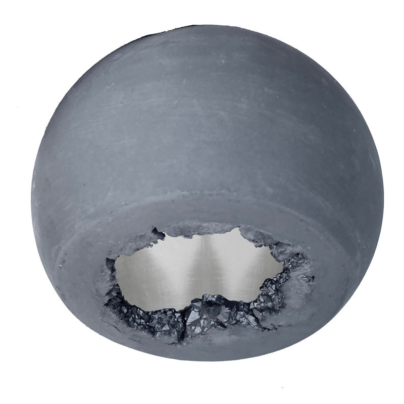 8 - Light Chandelier, 48 H x 24" W x 24" D, Black, Gray/Silver