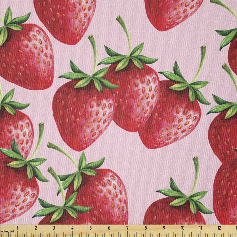 Chyou Delicious Big Strawberries Multi-Purpose Fabric