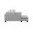 Hiran Overcast Gray 2-piece Chaise Sectional