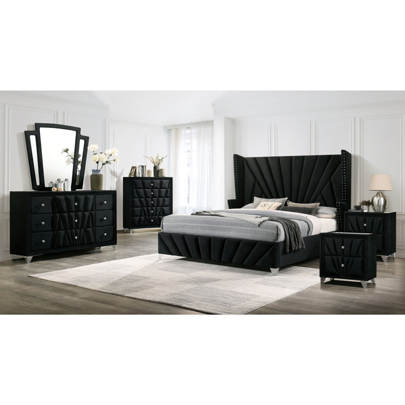 Tennessee California Upholstered 6-Piece Bedroom Set, California King
