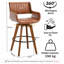 Modern Faux Leather Upholstered Swivel Stools-1273601960-1273601964