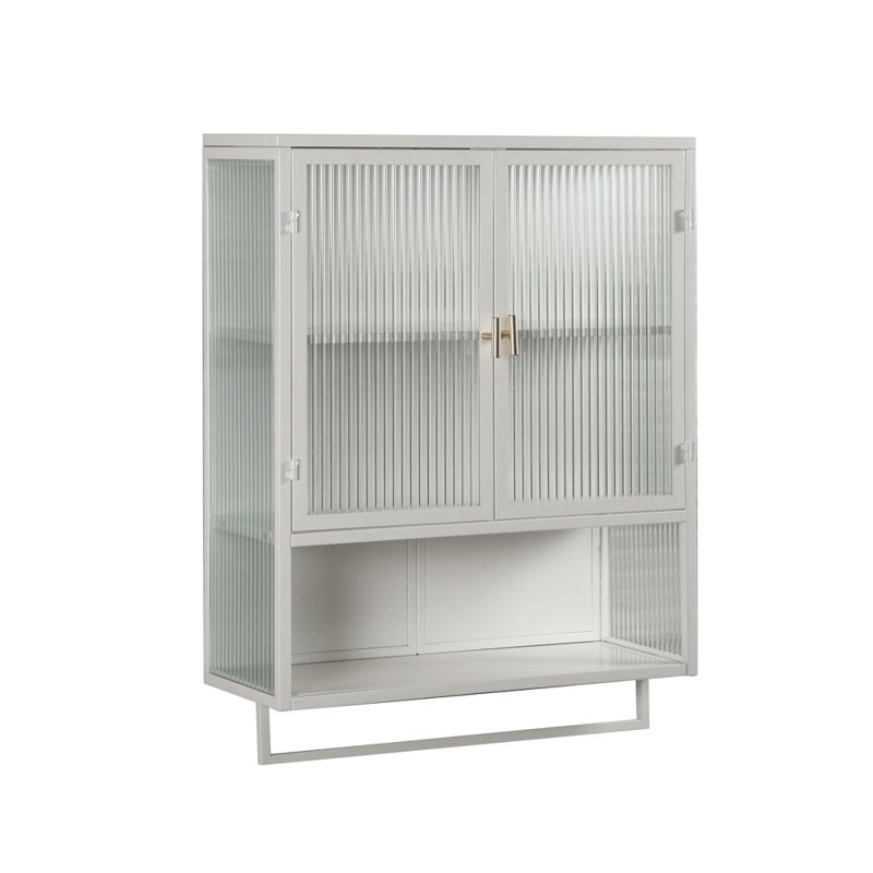Mansovish White 30.71"Hx23.62"Wx9.06"D Pre-Assembled Standard Wall Cabinet
