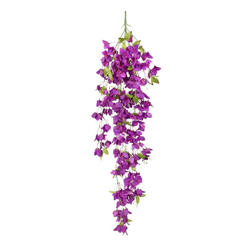 Buisson artificiel de fleurs de bougainvilliers suspendus, Mauve