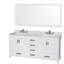 Sheffield 72" Double Bathroom Vanity Set with Mirror
