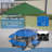 Ridenour Metal Picnic Table Dining Table with Umbrella Hole - Coated Steel Heavy Duty Commercial Grade Table-285924294