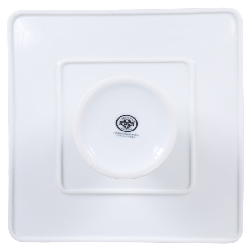 BIA Cordon Bleu Porcelain 11" Square Pedestal Cake Stand