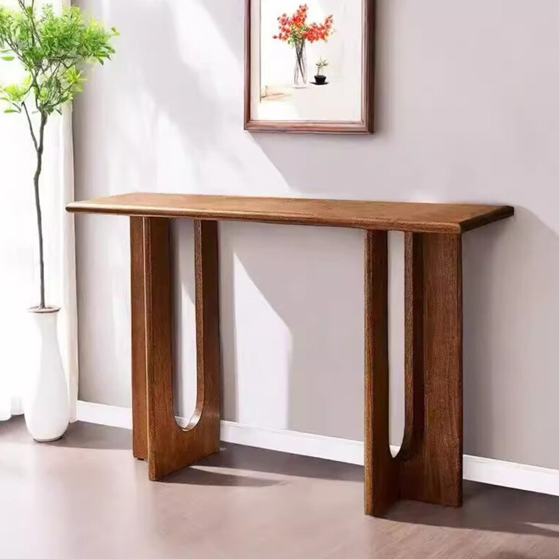 Modern solid wood console table., 31.5" H x 47.2" W x 11.8" D