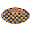 Ginger & Royal Check Football Platter-427341506