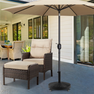 25.3kg Free Standing Umbrella Base with Wheels
