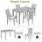 Dining Table Set 5 Pieces-2013055920-2013055922