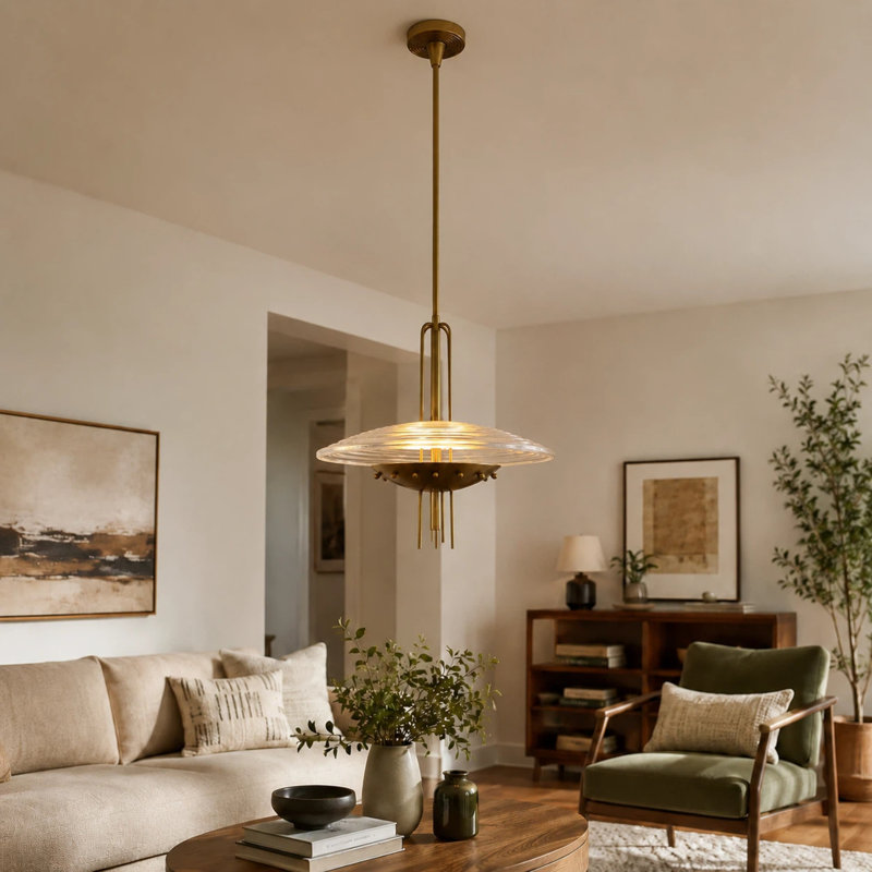 Luminaire suspendu moderne 1 lumière, lustre contemporain à hauteur réglable pour salle à manger, îlot de cuisine, salon et entrée