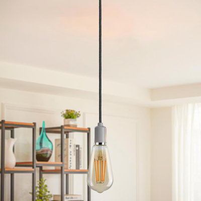 Sorel 2Core Round Fabric, Vintage Style Italian Braided 0.75Mm Flexible Lighting Electrical for UK Lighting Cable