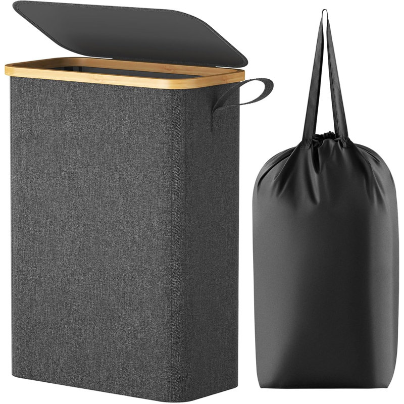 Laundry Hamper, Dark Grey