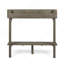 Table de bar d'extérieur en bois d'acacia, finition grise