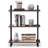 Vintage Bookshelf, Heavy Duty Display Book Case Shelf with Metal Pipe-587523283