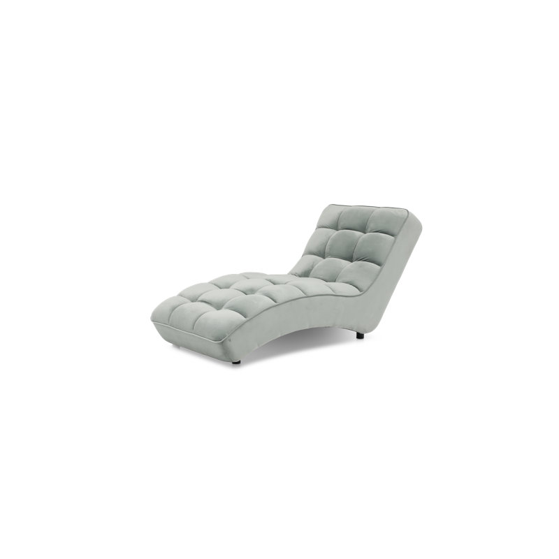 Mylee Upholstered Chaise Lounge, Grey