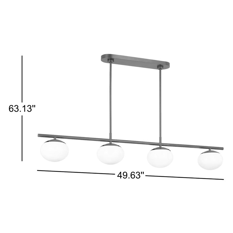 Vibi 4-Light Chandelier, Aged Iron