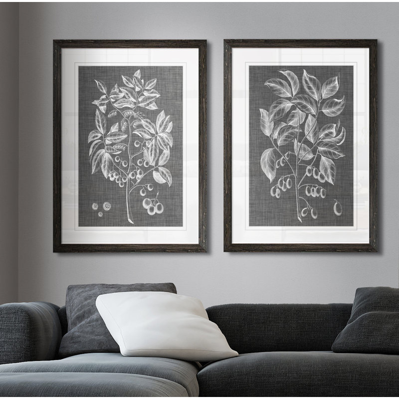 « tapis de feuillage v » par antonyme bunjamin (abe)-ensemble de 2 reproductions de photos sur toile, Blanc