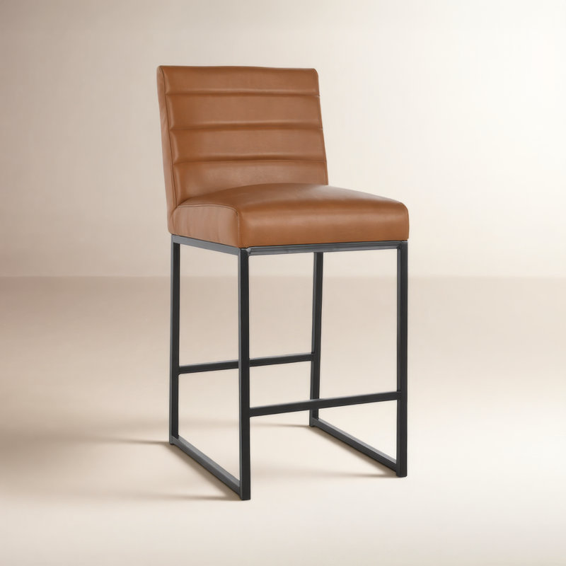 Tabouret de bar et de comptoir Oona, Cognac, Tabouret de comptoir (hauteur de siège de 26,2 po