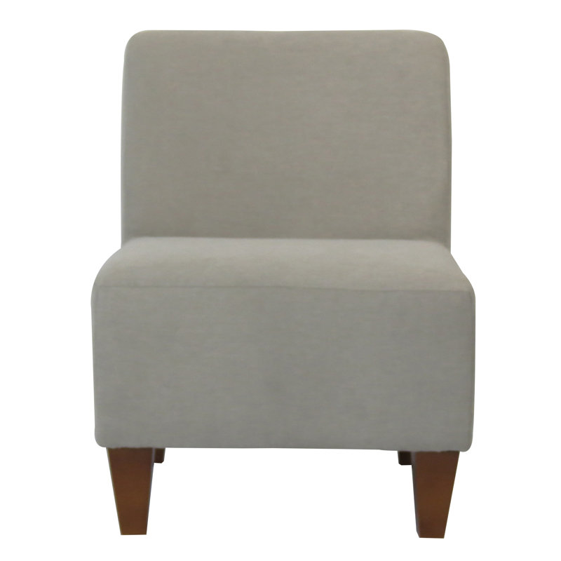 Wadhurst Upholstered Slipper Chair, Toulan Taupe Twill, Brown