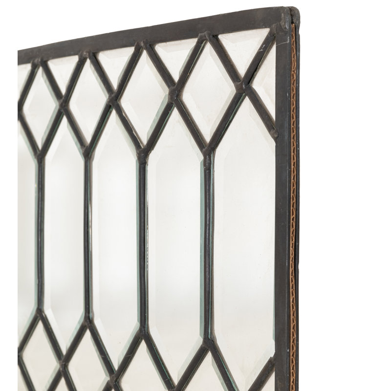 Beveled Glass Window, 9" H x 30" W x 0.25" D