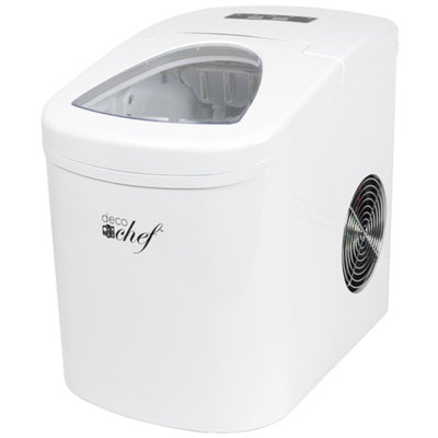 Deco Chef Compact Electric Top Load 26 lb. Daily Production Portable Clear Ice Maker