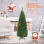 Arbre de Noël vert avec lumières DEL et pommes de pin-529269982