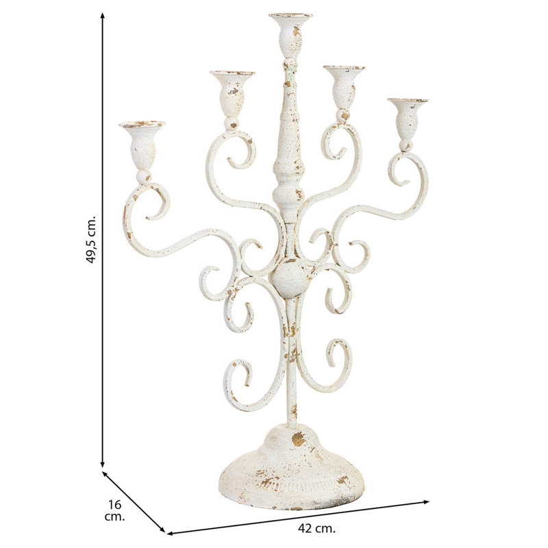 Metal Tabletop Candelabra