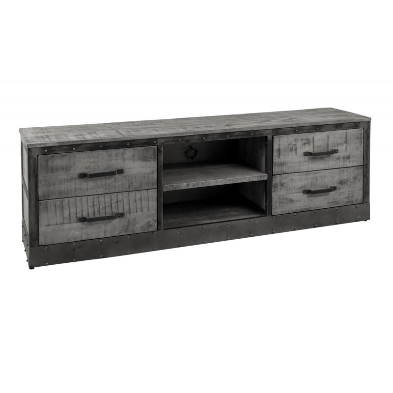 Heavy Industry TV Stand for TVs up to 85", Grey