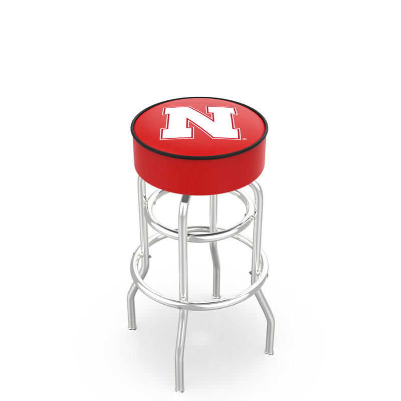 Tabouret de bar et de comptoir pivotant NCAA, Tabouret de bar (assise de 30 po de hauteur), Nebraska