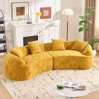 Curved Compressed Sofa