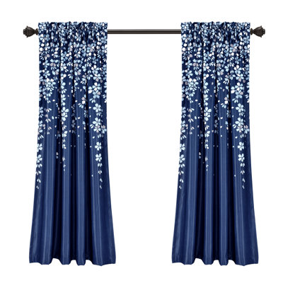 Weeping Flowers Room Darkening Pair