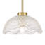 Suspension en or brossé avec verre martelé-1618266068
