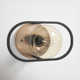 Brielle Single Light Steel Dimmable Flush Mounted Sconce