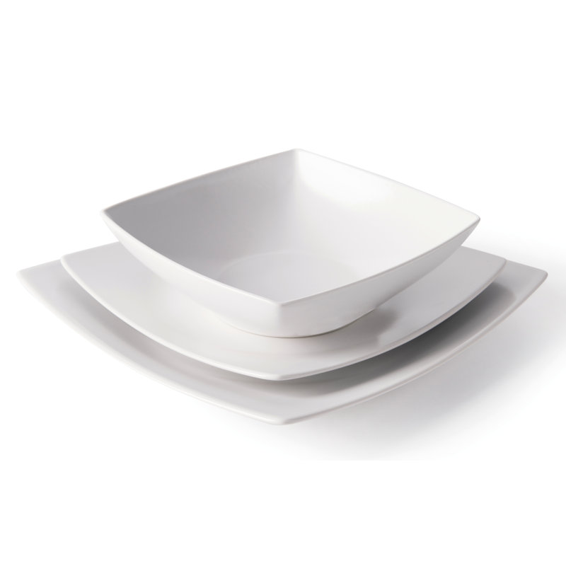Shiny 18 Piece Dinnerware Set - Service for 6