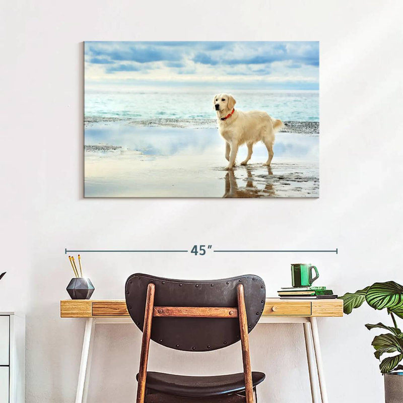 Brampt Seafront Golden Retriever, 26" H x 39" W