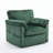 Comfortable Plush Corduroy Swivel Armchair for Various Rooms-682755032