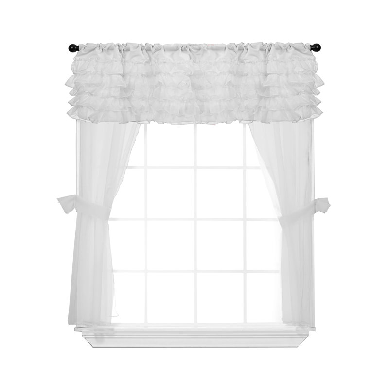 Delafuente Sheer Sliding Panel Pair, White