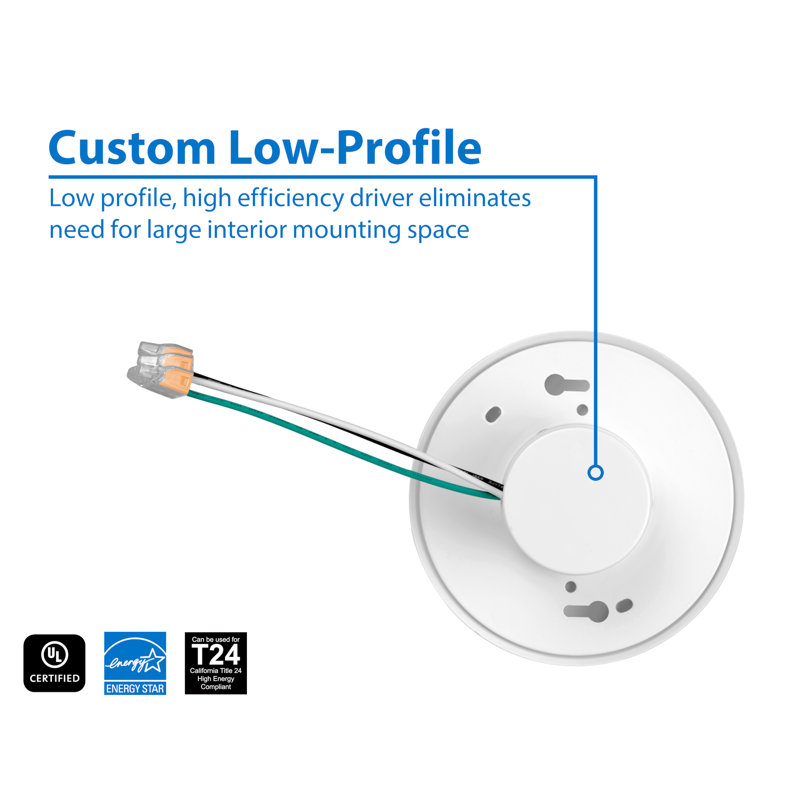 Sleek Satin White 4" LED Flush Mount Ceiling Light, Energy-Efficient